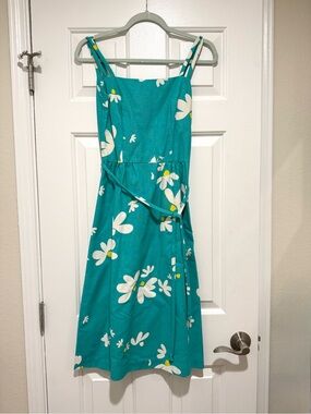 Vintage Malia Honolulu Hawaiian Floral Dress Blue XS/S